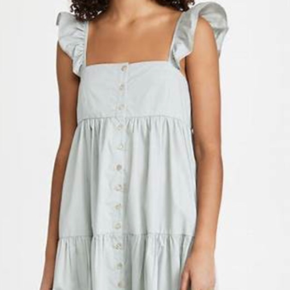 En Saison Tiered Midi Dress, Sage XS